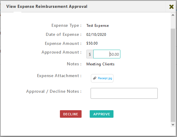 Employee Expenses Approval